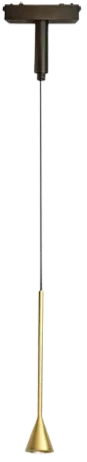 Lámpara colgante para riel magnético ultra slim aluminio bronce LED 6W TUYA - ARLC0035