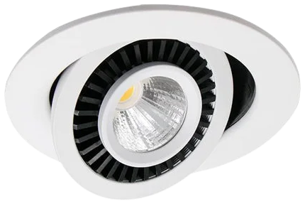 Foco embutido aluminio blanco Ø 9 cm LED 6W - TOFO0010