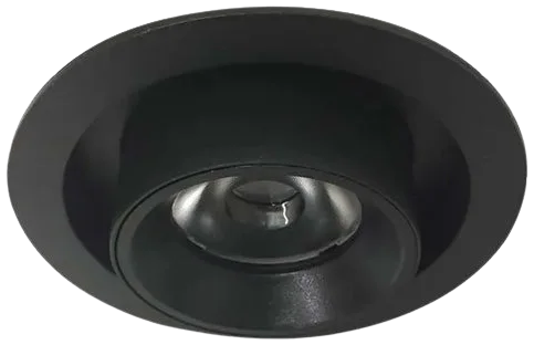 Foco embutido extraible aluminio negro 11 cm 12W LED - MUFO0134