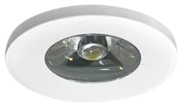 Foco embutido mini metal blanco Ø 3,1x20 cm LED 1W - TOFO0001