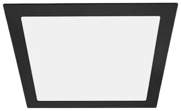 Foco embutido Negro 22,5x22,5 cm LED 18W - BEFO0041