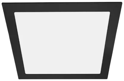 Foco embutido negro 30x30 cm LED 24W - BEFO0040