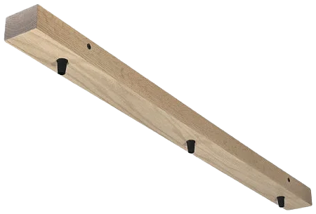 Base para lámpara Madera colgante 80cm 3 perforaciones a 8X40X8cm - RBBR0002