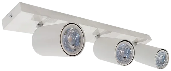 Foco blanco dirigible 3 luces GU10 - DORE0002