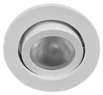 Foco embutido policarbonato blanco Ø3.7 cm 1W LED - GLFO0021