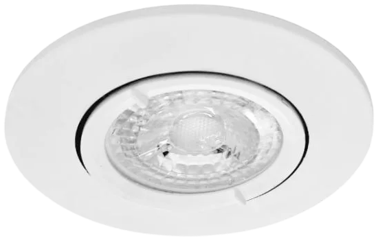 Foco embutido PVC blanco Ø9 cm GU10 - MUFO0118