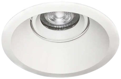 Foco embutido retraído basculante aluminio blanco Ø 105 cm GU10 - CEFO0015