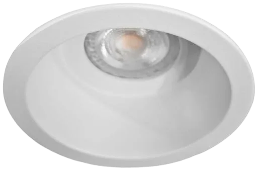 Foco embutido retraído metal blanco Ø9 cm GU10 - MUFO0128