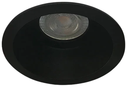 Foco embutido retraído metal negro Ø8,9 cm GU10 - MUFO0115