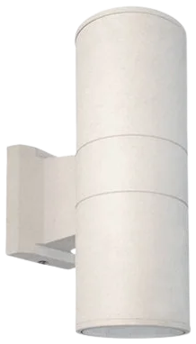 Foco metal blanco exterior / bidireccional IP 54 Ø 9x26 cm 2 luces E27 - MUFO0002