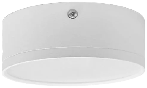 Foco metal blanco sobrepuesto Ø 12x4,8 cm LED 12W IP44 - MUFO0114