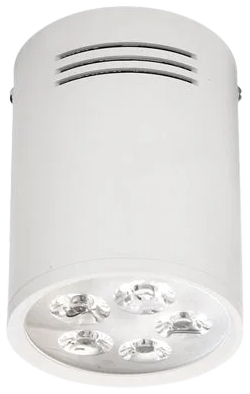 Foco metal blanco sobrepuesto Ø 7,5x10 cm LED 5W - MUFO0006