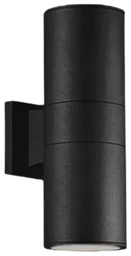 Foco metal negro exterior / bidireccional IP 54 Ø 9x26 cm 2 luces E27 - MUFO0058