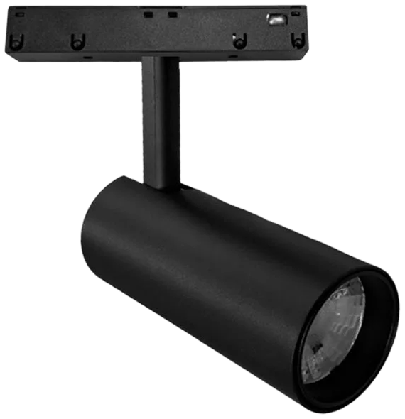 Foco metal negro para riel magnético LED 10W 48V - TDFO0012