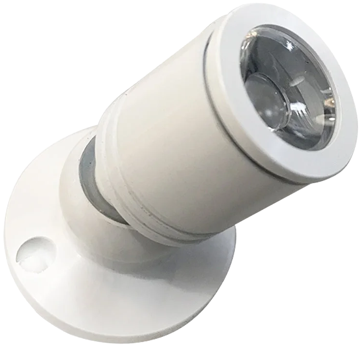 Foco mini metal sobrepuesto blanco dirigible Ø 2x4 cm LED 3W - TOFO0078
