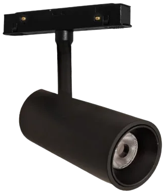 Foco para riel aluminio negro Ø3,5x14cm LED 6W - STFO0008