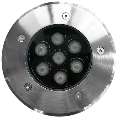 Foco piso acero exterior LED 7W - ANFO0011