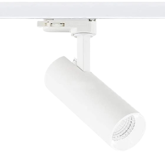 Foco riel metal blanco Ø 5,5x19,6 cm LED 15W - MUFO0075