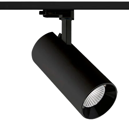 Foco riel metal negro Ø 7,3x22 cm LED 30W - MUFO0072