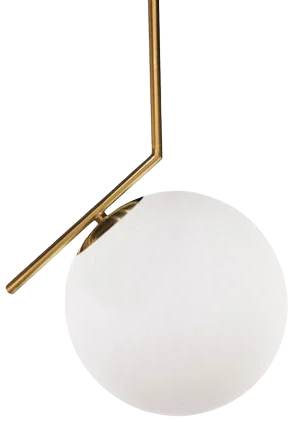 Lámpara colgante vidrio bronce Ø 30 cm E27 - LGLC0076