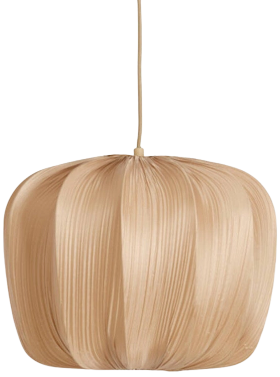 Lámpara colgante textil tostado Ø40x30 cm E27 - LLLC0579