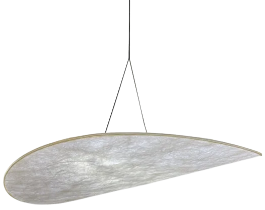 Lámpara colgante fibra de seda Ø 80 cm LED - TOLC0013