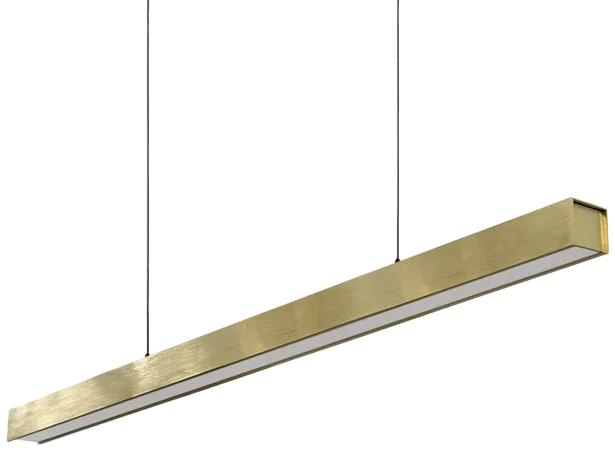 Lámpara colgante metal dorado 120 cm LED 40W - TOLC0007