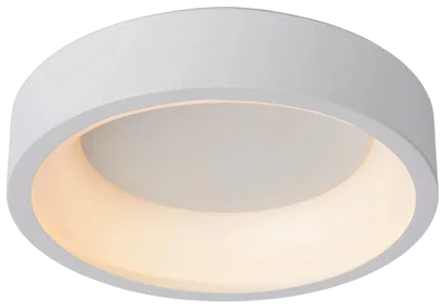 Plafón aluminio blanco difusor acrílico Ø 28 cm LED 20W - OYPL0016