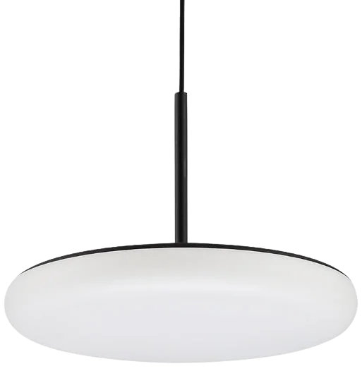 Lámpara colgante acero negro acrílico opal dimerizable 24W LED - VKLC0007