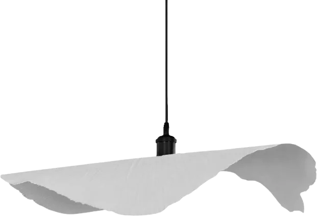 Lampara colgante fibra prensada Ø78x12cm E27 - OPLC0078