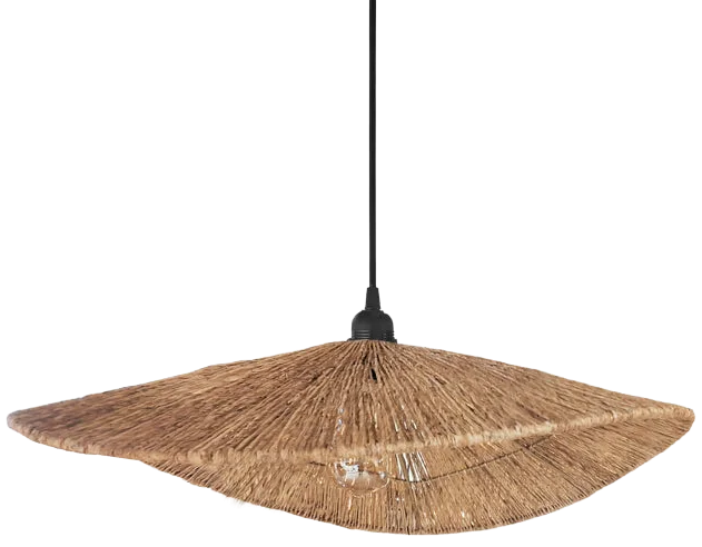 Lámpara colgante fibra natural 61x15 cm E27 - BRLC0067