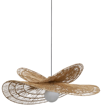 Lamapara ratán natural Ø60 cm E27 - TOLC0033
