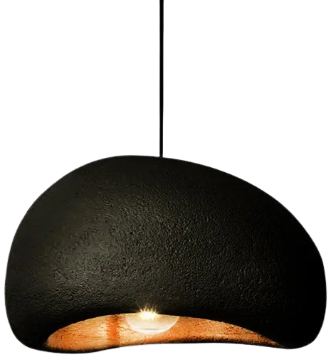 Lámpara colgante resina Negra Ø50 cm E27 - TOLC0022