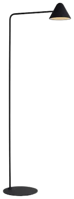 Lámpara de pie metal negro Ø15x1,295 cm G9 - LGLP0016