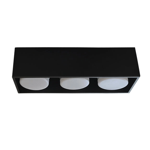 Plafón metal negro dirigible 3 luces GX53 - LGPL0011