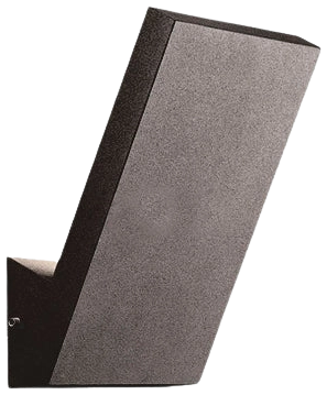 Apliqué aluminio negro 12x20 cm LED 9W - MUAP0004