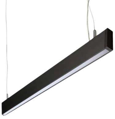 Lámpara colgante aluminio dimeable negro 90 cm LED 25W - SNLC0032