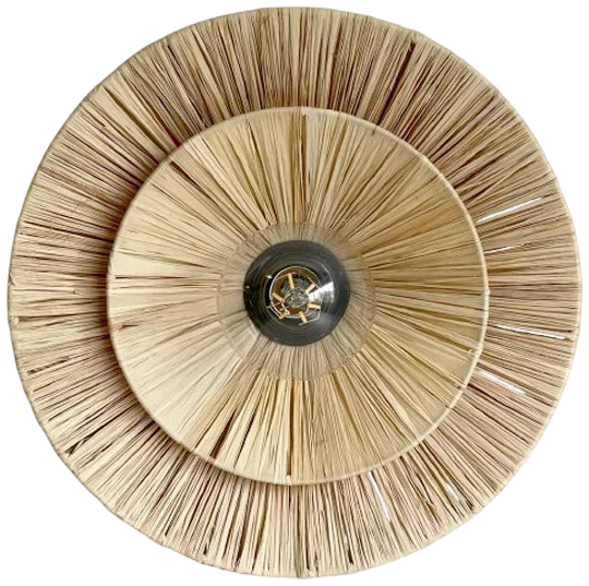 Aplique raffia round