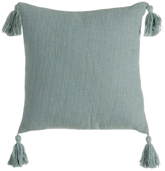 Cojín Pompones Cuadrado Colores