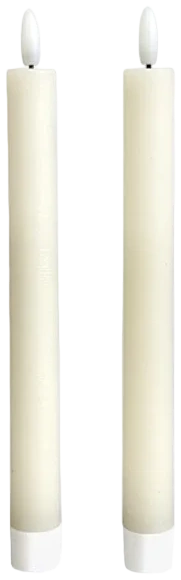 Set 2 Velas de cera LED Ø2x22 cm