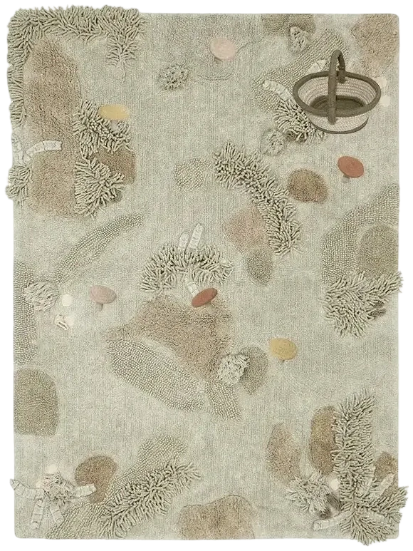 Alfombra de juego lavable - Mushroom Forest (120 x 160 cm)