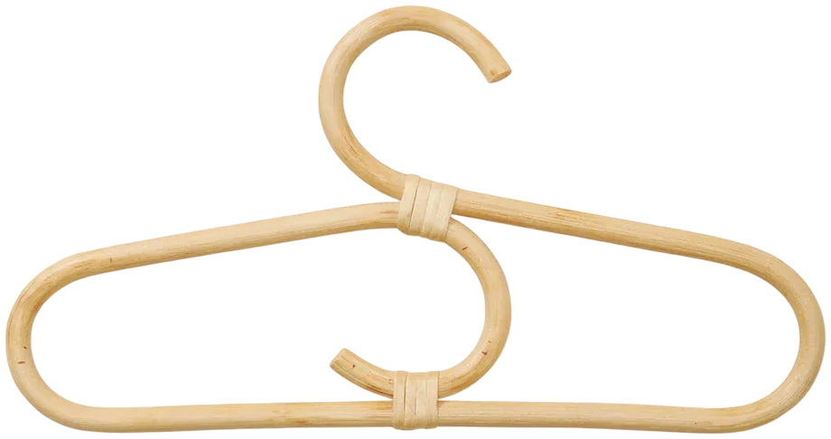 Pack 3 perchas rattan