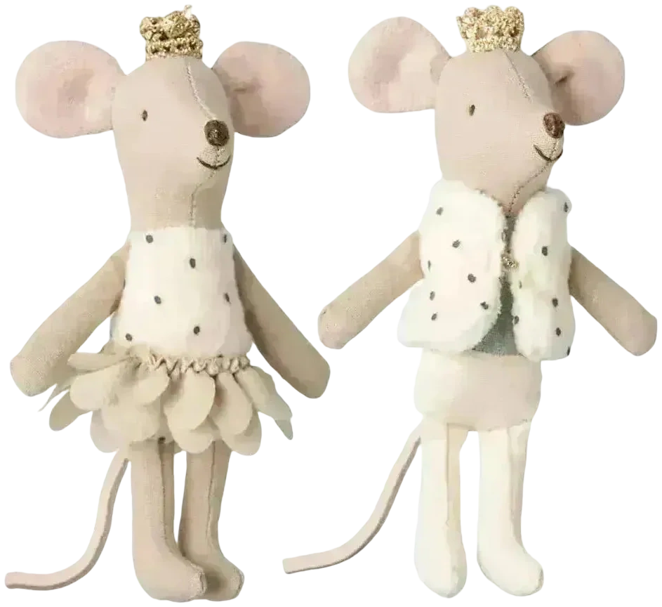 Ratoncitos - Royal twins mice, Little sister and brother in matchbox