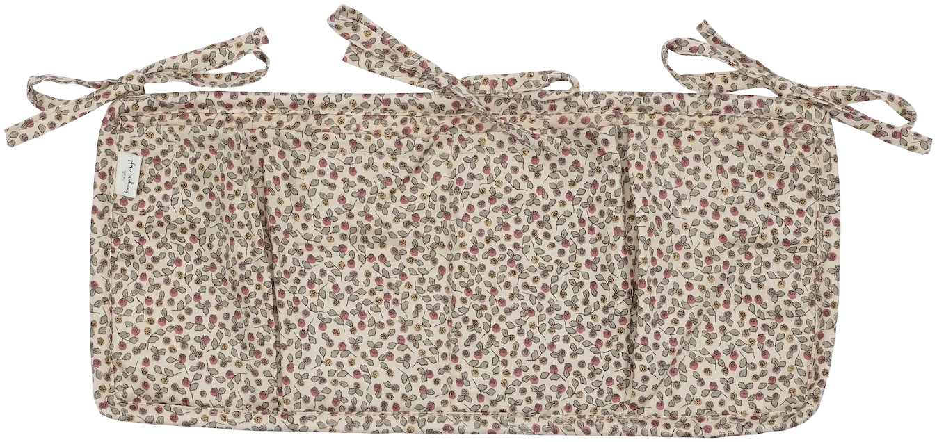 Bolsillo De Cuna Acolchado - Rosaraie Red