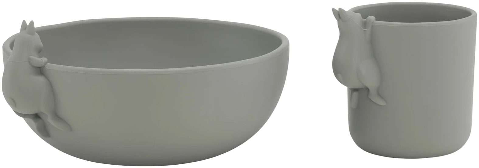 Set para comer Bunny Bowl & Cup - Quarry blue