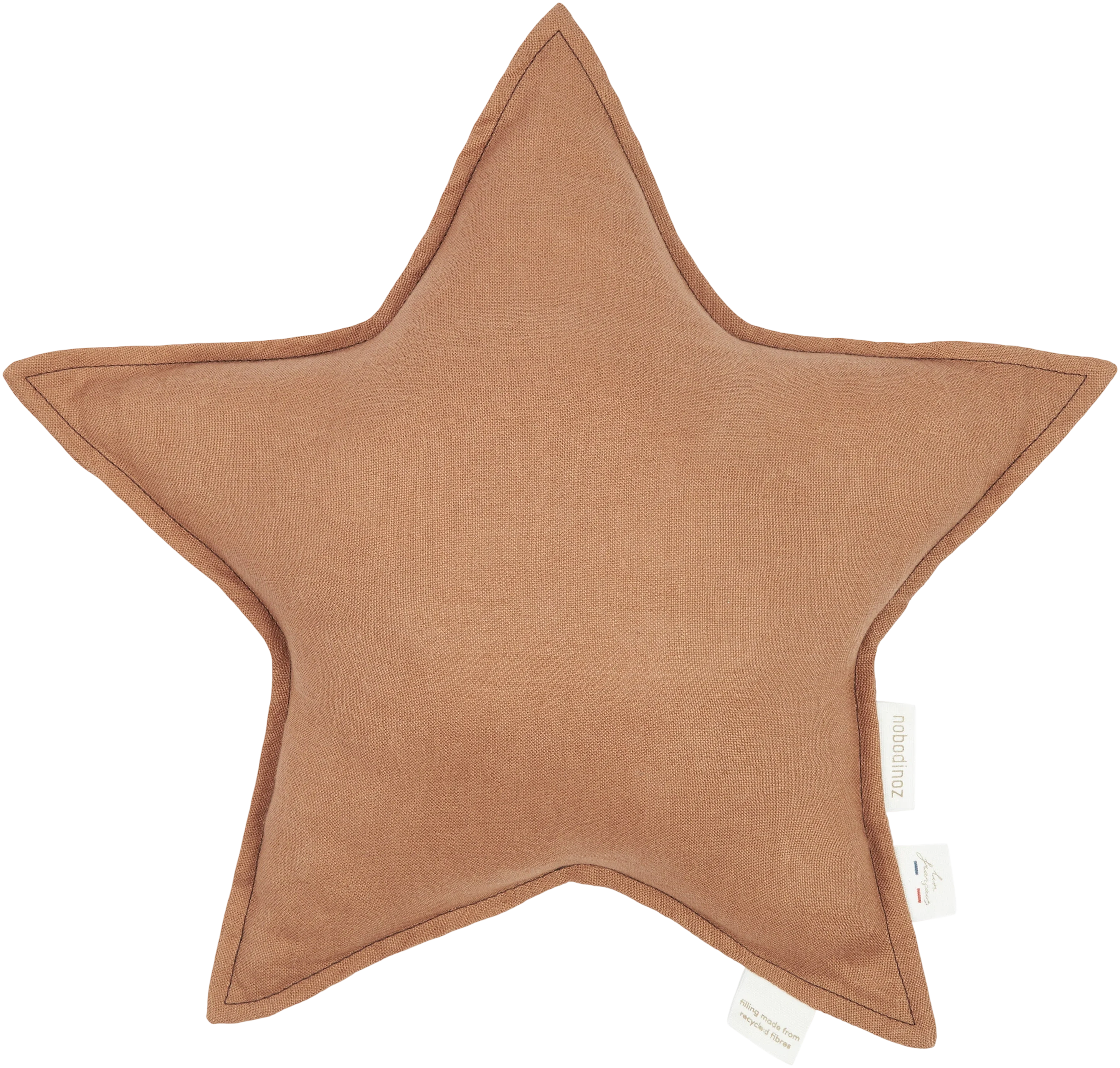 Cojín Estrella Lin Français - Noisette