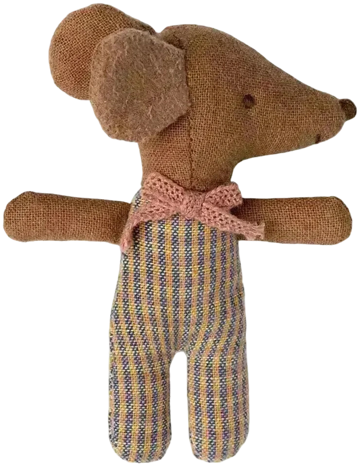Ratoncito - Sleepy/wakey baby mouse in matchbox Rose