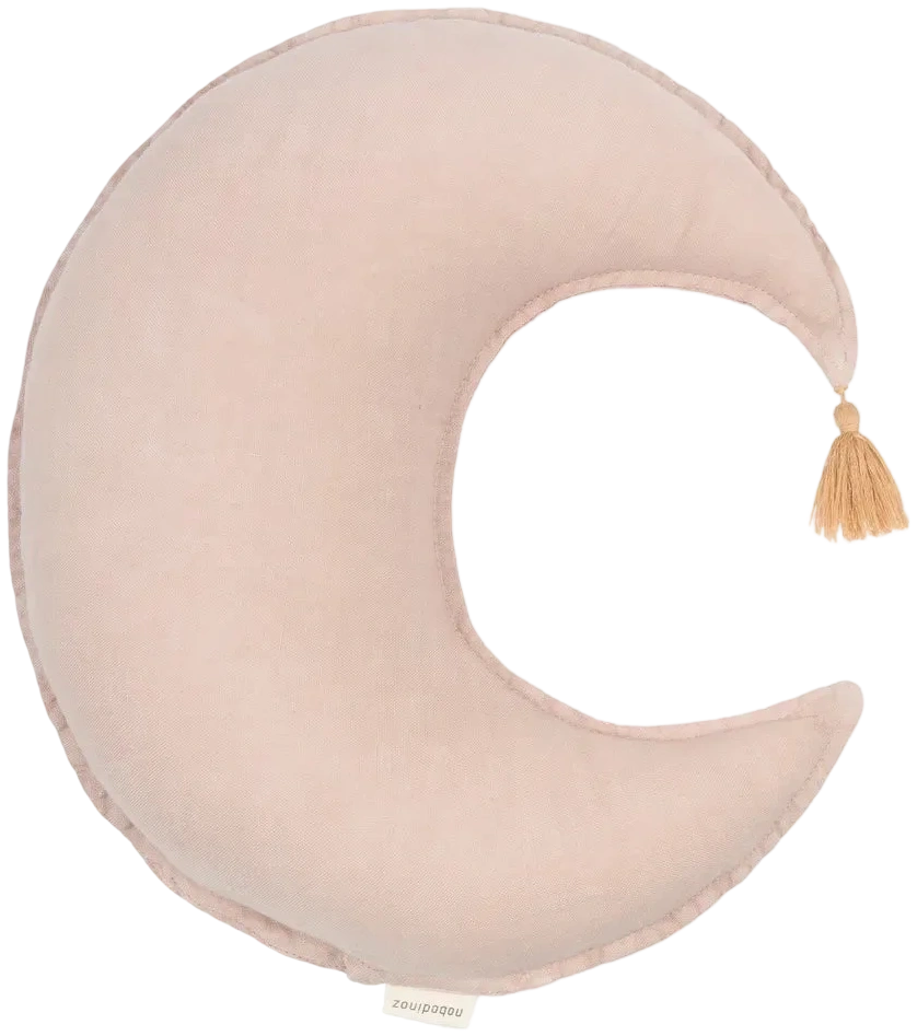 Cojín Luna lino frances lavado L1NO - Mauve Pink