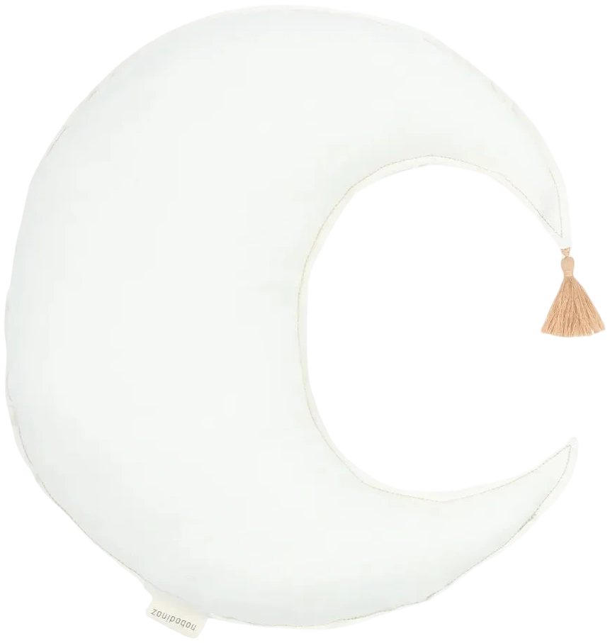 Cojín Luna lino frances lavado L1NO - Off White