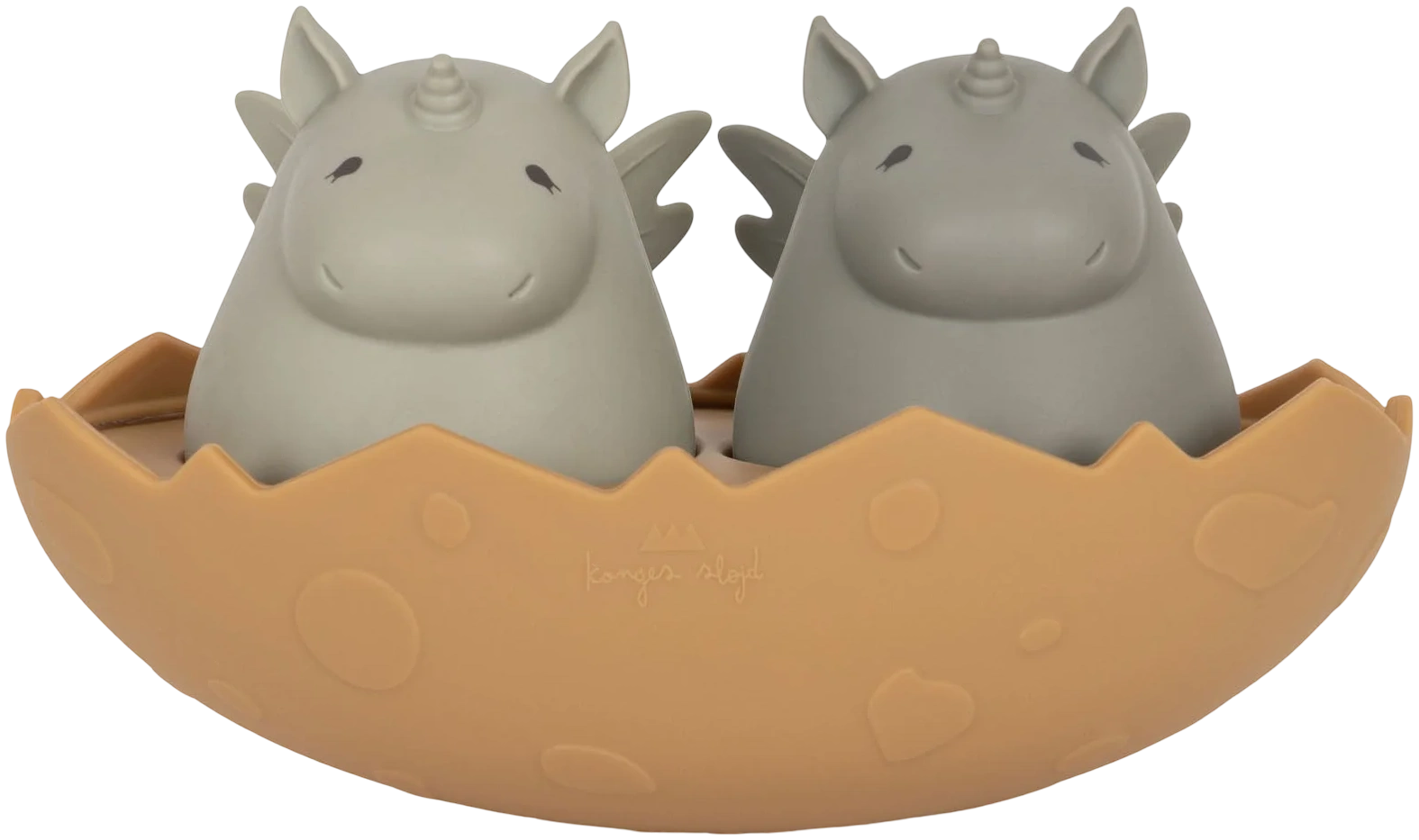 Silicone bath toy Dino Egg - Almond mix